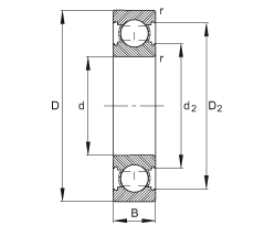 S 6203-C, ă(ni)Y(ji)(gu)C (j) DIN 625-1 ˜ʵҪߴ