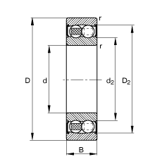 {(dio)S 2311-2RS-TVH, (j) DIN 630 ˜ʵҪߴ, ɂ(c)ܷ