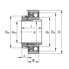 {(dio)S 2210-K-2RS-TVH-C3 + H310, (j) DIN 630  DIN 5415 (bio)(zhn)Ҫߴ, F׺;oɂ(c)ܷ