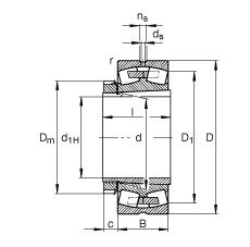 {ĝLS 22248-B-K-MB + H3148X,  DIN 635-2 ˜ʵҪߴ, F׺;o